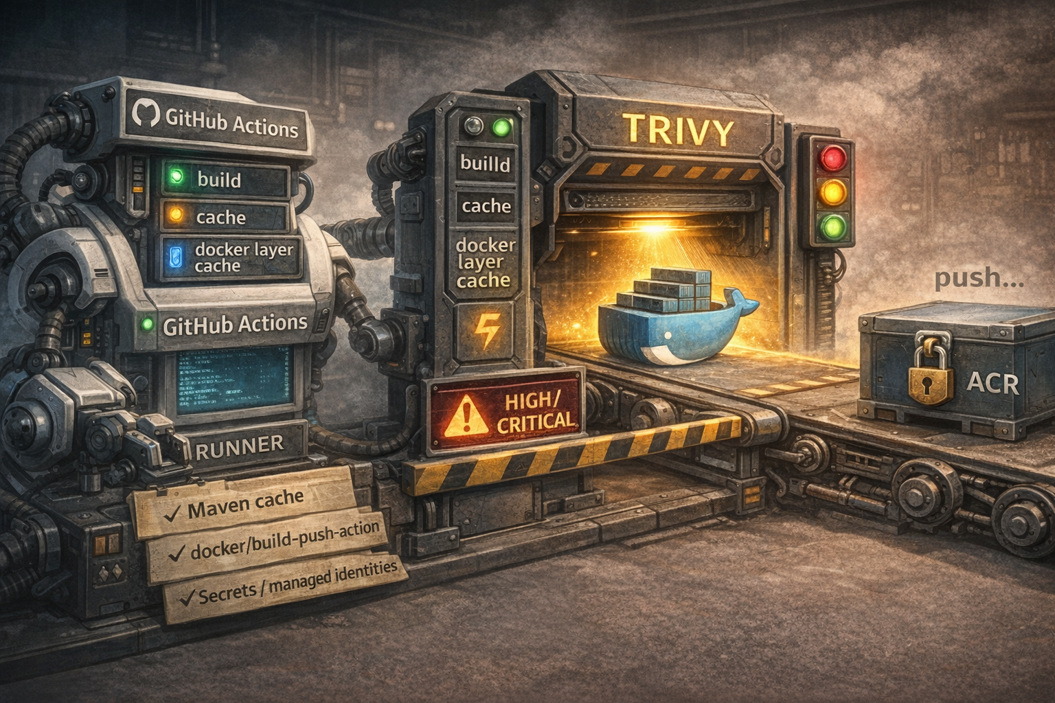 Seguridad: Trivy, ACR y playbook de despliegue