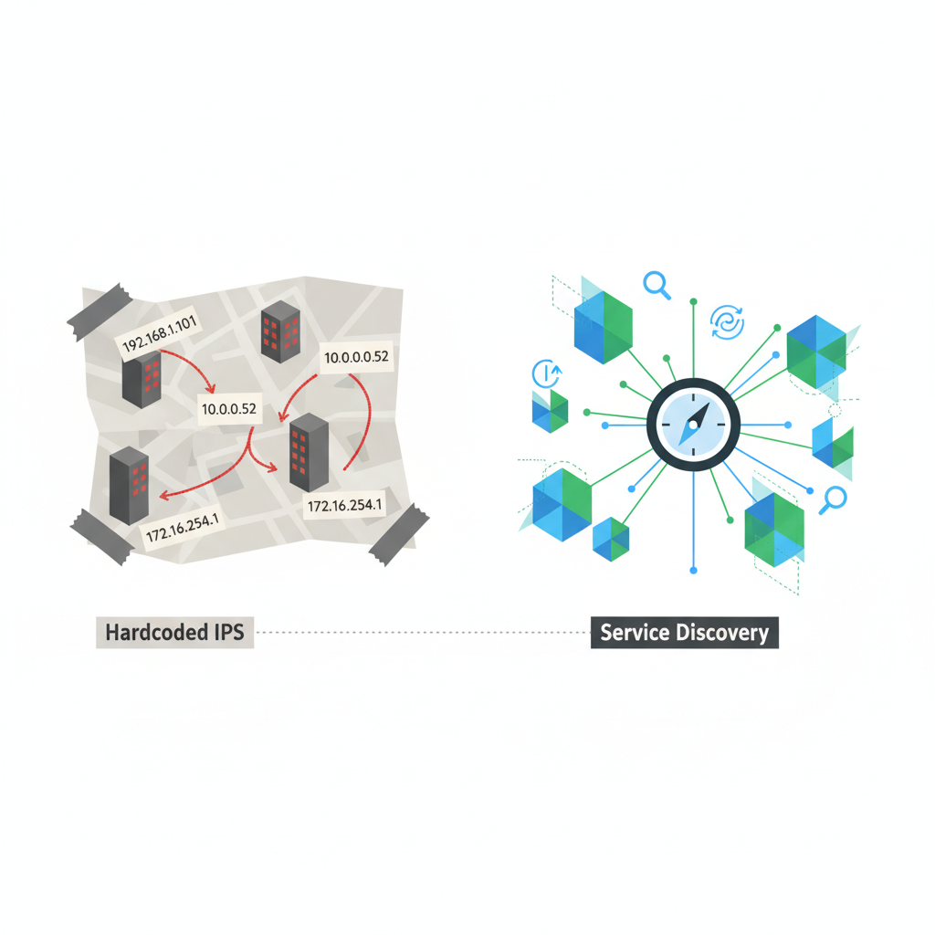 Migración de Eureka a Consul — ilustración de servicios